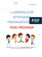 Cuadernillo Fonoaudiologico Prekinder