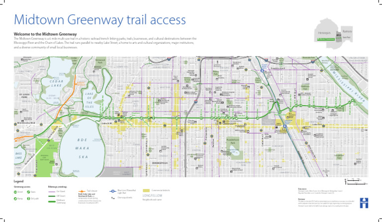Midtown Greenway Map PDF Urban - 1716346260