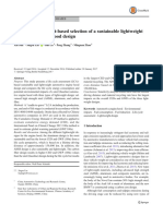 Lıterature Life Cycle Assessment-Based Selection of A Sustainable Lightweight Automotive Engine Hood Design