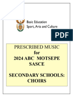 2024 ABC Motsepe Sasce Secondary Mixed Choirs