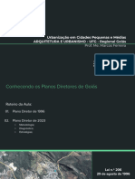Urbanização em Cidades Pequenas e Médias ARQUITETURA E URBANISMO - UFG - Regional Goiás Prof. Me. Marcos Ferreira