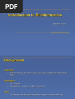 Introduction To Bioinformatics