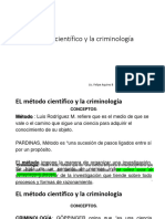 EL Método Científico y La Criminología 1