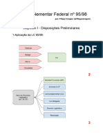 Lei Federal Complementar 95-98 Esquematizada