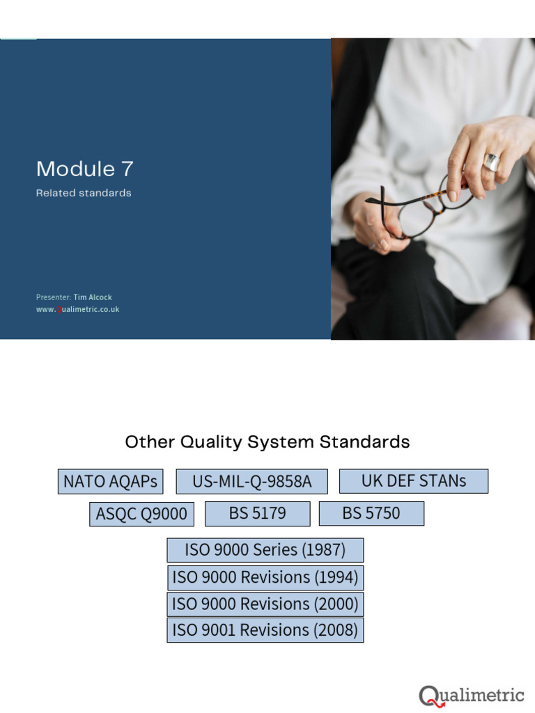 Overview of Quality System Standards | PDF