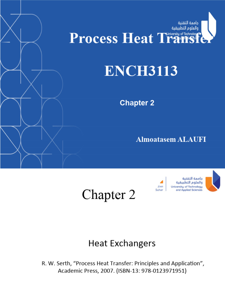 Chapter 2 Heat Exchangers UTAS | PDF | Heat Exchanger | Heat Transfer