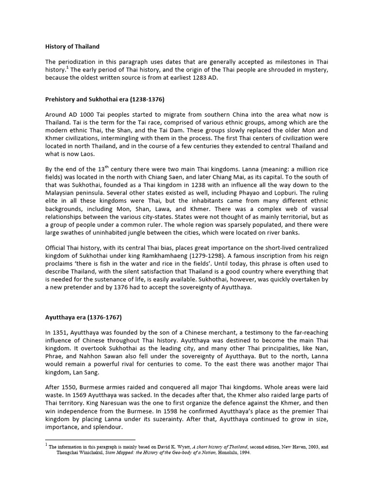 THAILAND HISTORY EVERY YEAR visual data 3