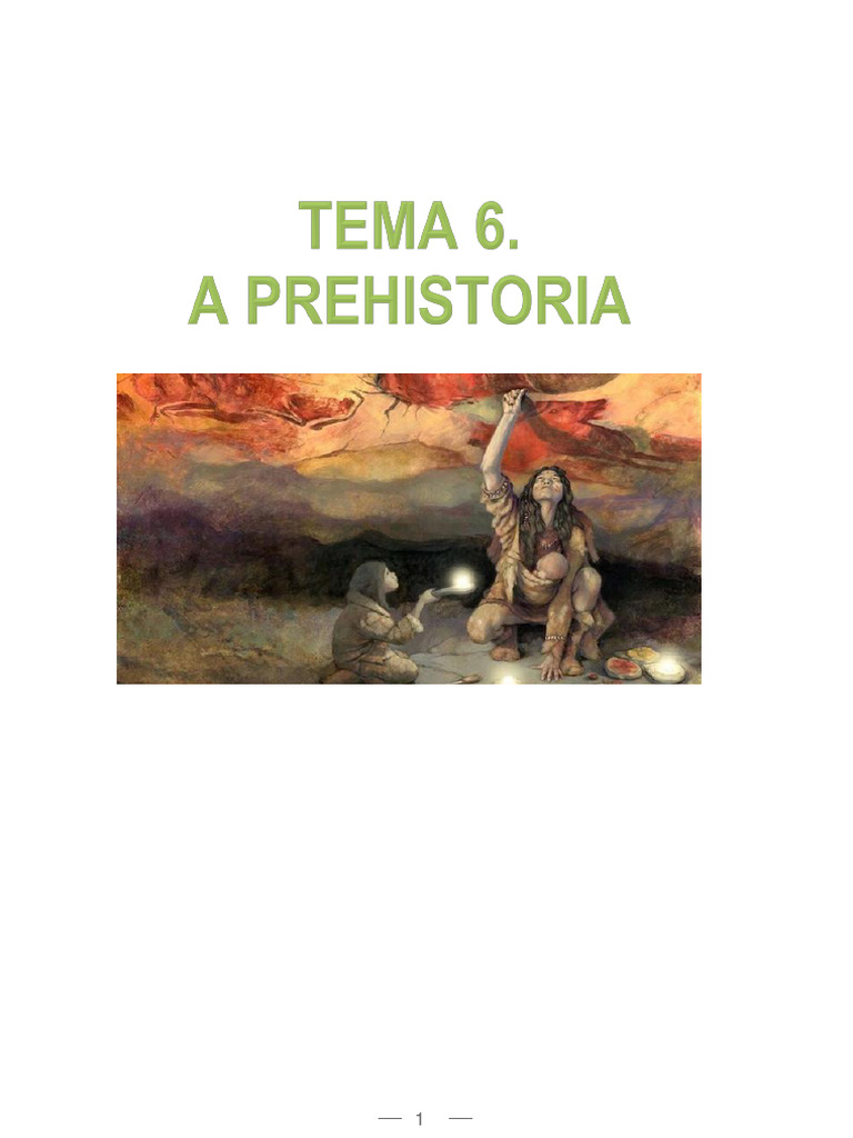 Tema 6 A Prehistoria Pdf
