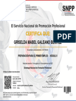 Griselda Mabel Galeano Benitez: Preparación para El Primer Empleo - Módulo I