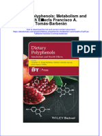 Dietary Polyphenols Metabolism and Health E Ects Francisco A Tomas Barberan Download 2024 Full Chapter