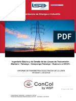 Informe de Parámetros Eléctricos de La Línea PE-00401-L-00-D0105