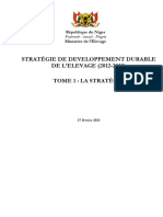 Strategie de Developpement de L'elevage Au Niger