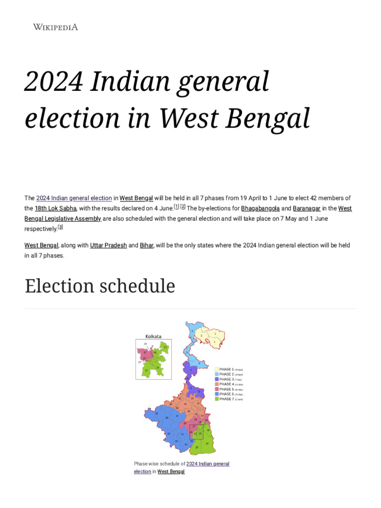 2024 Indian General Election in West Bengal Download Free PDF
