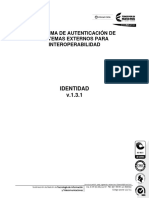 Esquema de Autenticacion Sistemas Externos Iteroperabilidad