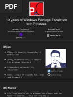 10 Years of Windows Privilege Escalation With Potatoes