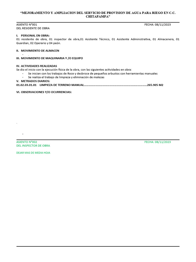 Progreso en Mejoramiento de Agua para Riego | PDF