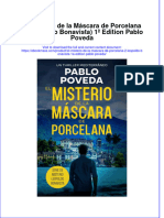 El Misterio de La Mascara de Porcelana 2 Leopoldo Bonavista 1A Edition Pablo Poveda Download 2024 Full Chapter