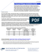 Plastic Tapered Thread Fittings Installation Guide From Ism