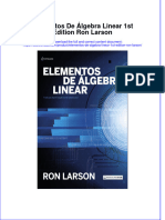 Elementos de Algebra Linear 1St Edition Ron Larson Download 2024 Full Chapter