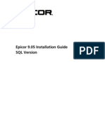 Epicor905 Install Guide SQL