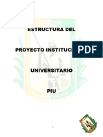 Estructura Del Piu - Académico, 2016 UNIJSA