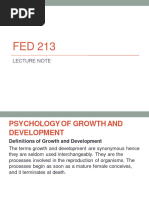 Psychology of Growth and Development 