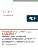 Psychology of Growth and Development 