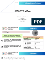 Hepatitis A, B, C, D, E - Fiebre Tifoidea