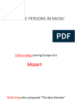Notable Persons in Music
