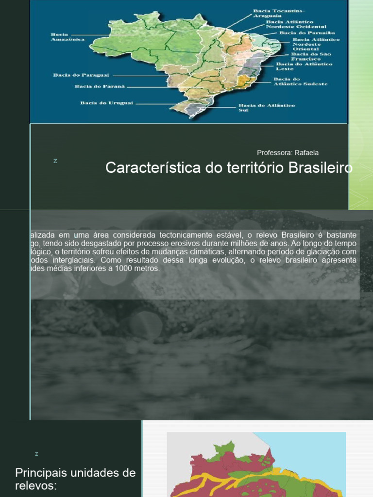 Características do Território Brasileiro | PDF | Terreno | Geologia