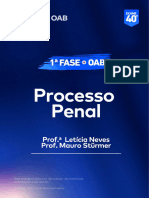 Processo Penal - PDF de Conteúdo 40° Exame