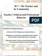 Teacher and The Community