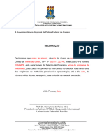 Declaração Passaporte de Emergencia 2019