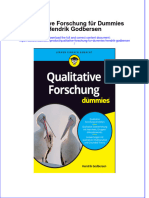Qualitative Forschung Fur Dummies Hendrik Godbersen Download 2024 Full Chapter