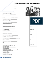 Worksheet Song Should I Stay or Should I Go