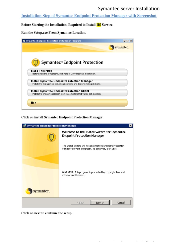 Installation Step of SEPm | PDF | Business | Computers