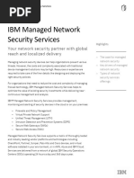 IBM Managed Network Security Services Solution Brief