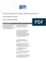 Convocatoria: Formación Tic para El Cambio Posgrados 2024 1 0