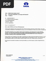 TCS Offer Letter September 2007