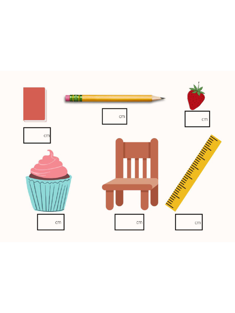 Measuring using cm worksheet | PDF