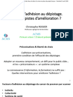 Diapos-Freins A Adhesion Au Dépistage - C ROGIER - 05-04-2024