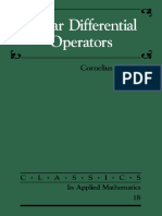 (Cornelius Lanczos) Linear Differential Operators