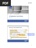 3 Trademarks Court Actions 2 Slides Per Page