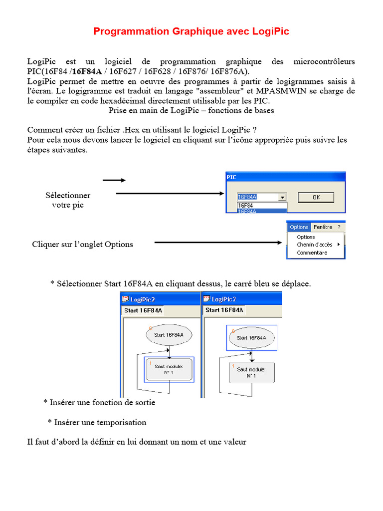 Programmation Graphique avec LogiPic | PDF