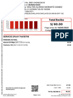 Total Recibo: Walter Alonso Morante Gomez