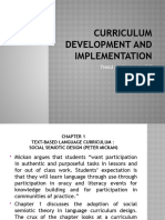 Curriculum Development and Implementation