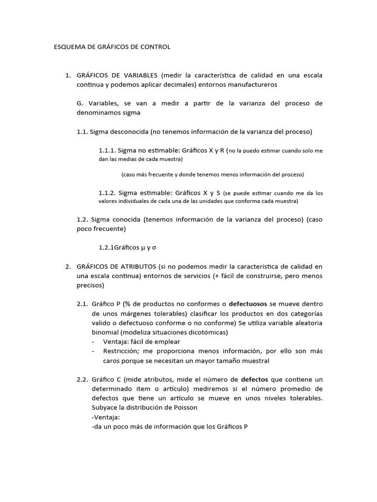 Gráficos de Control en Calidad Estadística | PDF | Desviación Estándar ...