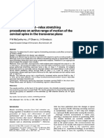 Effects of Contract-Relax Stretching Procedures On Active Range of Motion of The Cervical Spine in The Transverse Plane