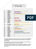 TENTATIVE SCHOOL CALENDAR 2024 April - June.