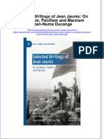 Selected Writings of Jean Jaures On Socialism Pacifism and Marxism Jean Numa Ducange Download 2024 Full Chapter